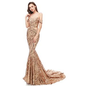 gold pageant gown