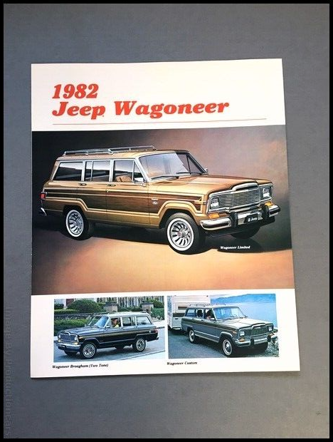1982 Jeep Grand and Wagoneer Original Sales Brochure Folder