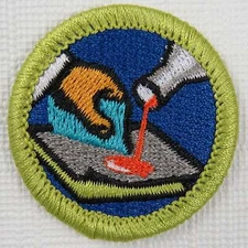 Composite Materials Current Plastic Back Merit Badge [MB-128]