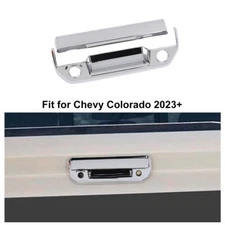 Tailgate Trunk Door Handle Cover Trim Decor Shells For Chevy Colorado 23+ Chrome