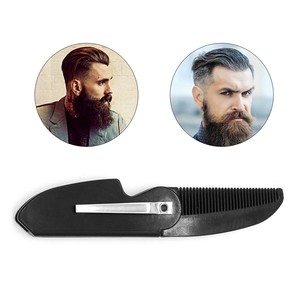 Mens Womens Handmade Folding Pocket Hair Clip Moustache Beard Comb
