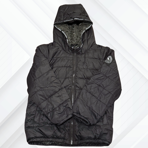 Boys Abercrombie & Fitch Puffer Jacket Size 5/6 Color Black  - Picture 1 of 4