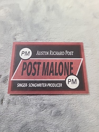 Post Malone Card Singer Songwriter Austin - Picture 5 of 5
