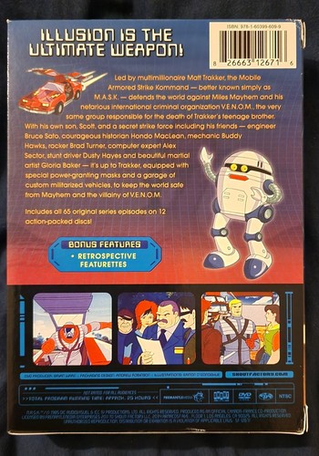 M.A.S.K. THE COMPLETE SERIES - REGION 1 DVD SET - SHOUT FACTORY - MASK - Imagen 2 de 5