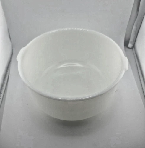 Vintage Glasbake Made Sunbeam 19CJ Large White Milk Glass Mixer Mixing Bowl