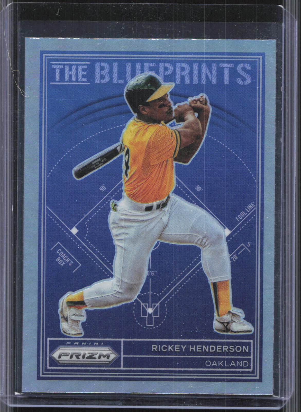 2023 Panini Prizm #TB6 Rickey Henderson The Blueprints Silver Prizm