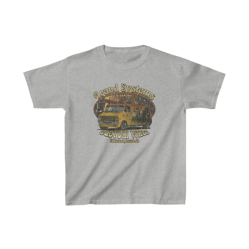 Grand Systems Custom Vans 1977 Kid's T-Shirt - Picture 12 of 36