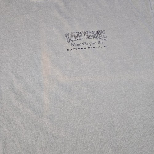 T-shirt vintage Molly Brown's Strip Club Art Flame Mullet grafica, taglia L, FL - Foto 8 di 8
