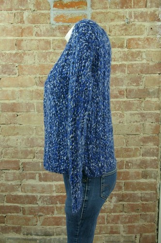 Gap Womens Sweater Pullover Sz XS Blue White Wool Alpaca Blend - Picture 3 of 8