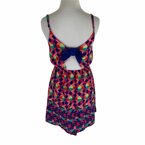 Everly Women's Sheath Mini Dress S Small Sun Dress Geometric Print Colorful - Picture 5 of 12