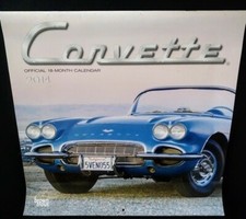 Corvette 2014 Official Wall Calendar 12 x 12 Never used Stored by Collector