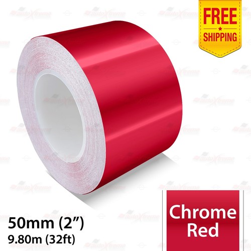 CHROM ROT Zierstreifen Selbstklebend Klebeband Motorrad Zierlinie Dekorstreifen - Picture 23 of 27