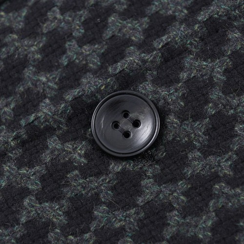 Kiton Dark Green Houndstooth Check Pure Cashmere Overcoat 40R (Eu 50) NWT Coat - Picture 3 of 10