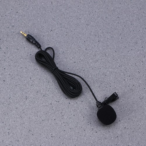 Adattatore Microfono Jack Cuffie Stereo Lavalier Microfono Clip Bavero - Foto 10 di 12