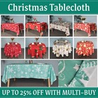 Rectangle Christmas Table Cover Cloth Xmas Festive Party Dinner Decor Tablecloth