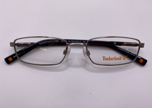 Timberland TB1031 C56 Silver Rectangle Metal Optical Eyeglasses Frame 50-17-135 - Picture 4 of 5