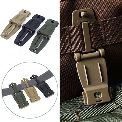 5Pcs Molle Strap Backpack Bag Webbing 30mm Connecting Lock Buckle EDC Clip