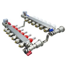 6 Branchs PEX Radiant Floor Heating Distributor Intelligent Temperature Control