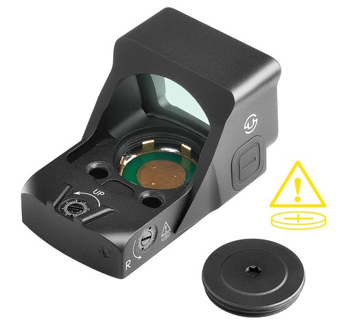 Tactical Pistol Shake awake Green Dot Sight OWL for Doctor Cut Optic Ready Plate - Picture 7 of 15