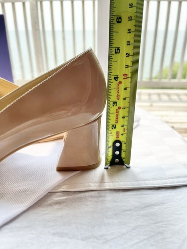 Stuart Weitzman*RARE*Marymid Bambina Aniline Patent Leather Block Heel Pump 9M - Picture 16 of 22