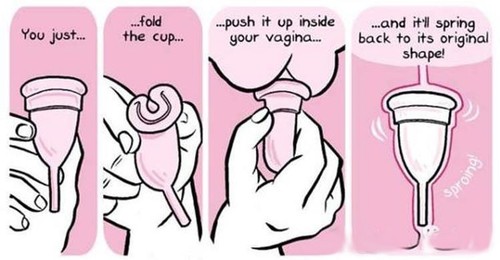 Menstruationstasse-Menstruationsbecher-Menstruationscup-Tampon Silikon Größe S 1 - Bild 3 von 3