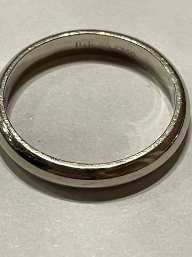 Nice Solid 14k White Gold Simple Classic Wedding Band Engagement Ring 2.75g Sz 6 - Picture 3 of 10