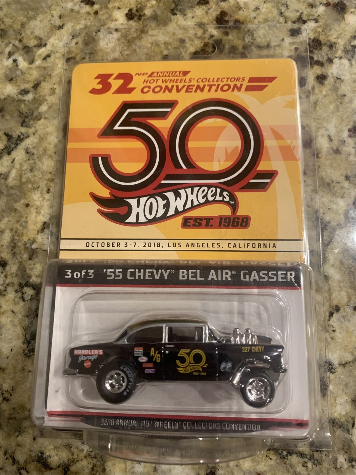 2018 Hot Wheels 32nd Convention LA Finale car 55 Chevy Bel Air Gasser #942