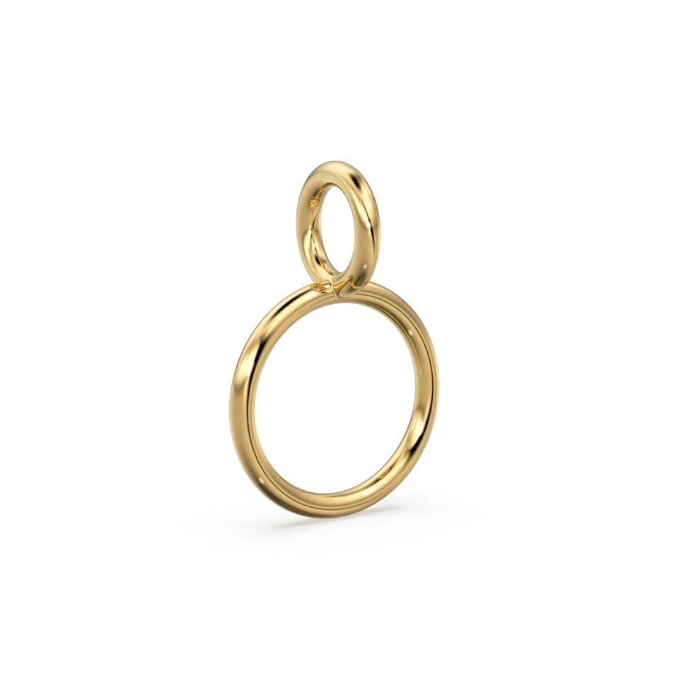 Fianza de conector de dije de oro de 18 quilates/14 quilates para collar y hallazgos hágalo usted mismo para hacer joyas Foto 2 de 4