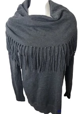 MICHAEL by MICHAEL KORS Charcoal GRAY ANGORA BLEND SWEATER Medium 