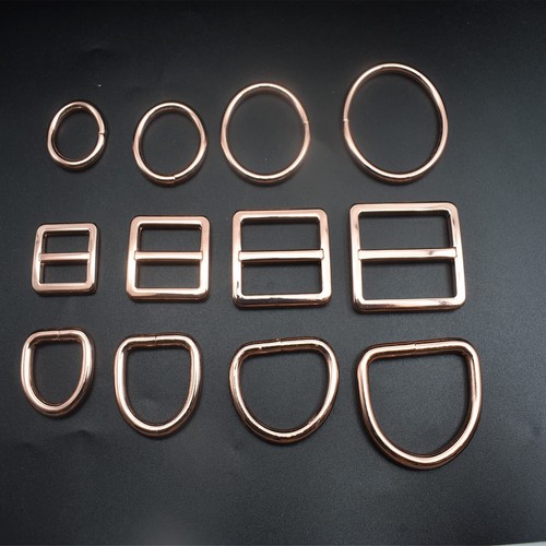 8 pcs Rose Gold Assorted 1 inch25mm Zinc Alloy Metal Buckles Fasteners for We... - Picture 7 of 7