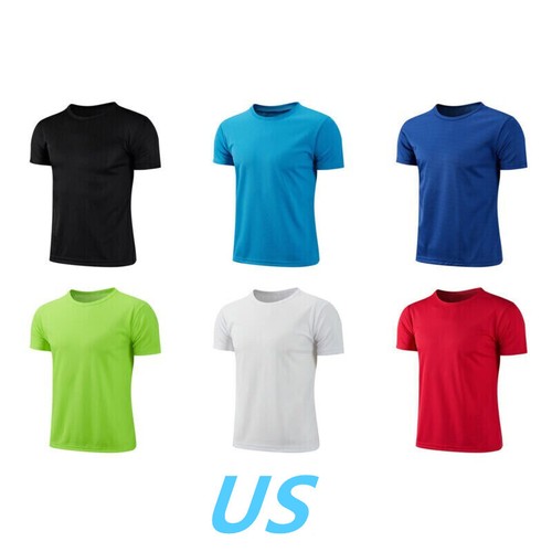 Kids Boys Short Sleeve T-Shirts Quick Dry Rash Guard Tees Shirts Summer Tops - Picture 1 of 22