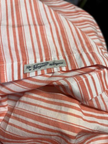 Original Penguin Herren L Stretch Button Down Color Block Hemd Hot Coral - Bild 14 von 15