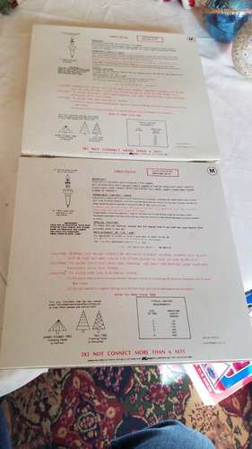 2 Vintage Kmart Deluxe Easy Trim 50 Count Miniature Christmas Lites Lights NIB - Picture 4 of 4