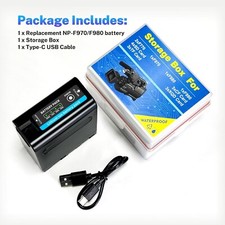10800mAh Replacement Battery for Sony NP-F970 NP-F980 NP-F960 NP-F950 NP-F930