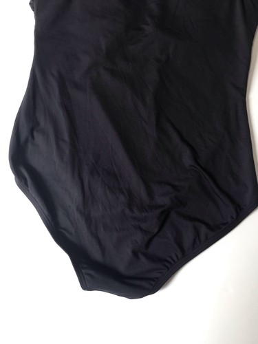 Michael Kors Womens’ One Piece Swimsuit. Size 16. Black with Ring in Upper Right - Picture 12 of 23