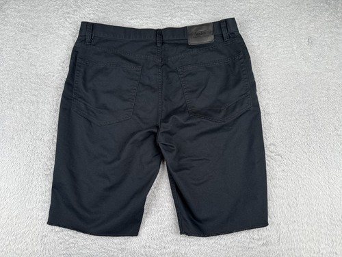Volcom Shorts Men 36 Black Cotton Blend Twill Skate Skateboard Beach 11" Raw Hem - Picture 14 of 16