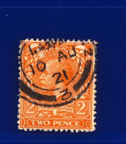 1920 SG368 2d Deep Orange (Die-1) N19(-) Unlisted shade 10 AU 21 Good Used edfd