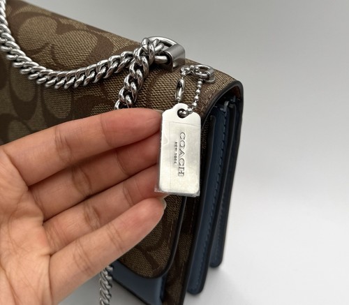 Sac bandoulière Coach Mini Klare en toile signature Colorblock C9946 - Photo 5/24