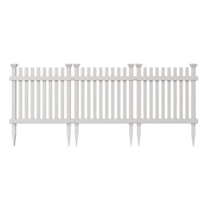 Zippity Outdoor Products Zp19056 Roger Rabbit Garden Fence White