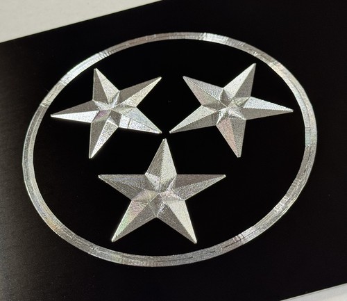 REFLECTIVE Engraved Tennessee TN State Flag Diamond Etched License Plate Car Tag - Foto 6 di 14