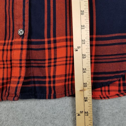 Old Navy Button Up Shirt Women’s Small Multicolor Plaid Lightweight Flannel Fall - Picture 11 of 16