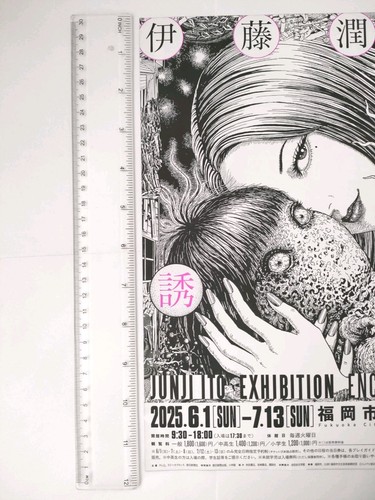Junji Ito Exhibition Enchantment Flyer Limited Horror Mini Poster Fukuoka Japan - Picture 3 of 3