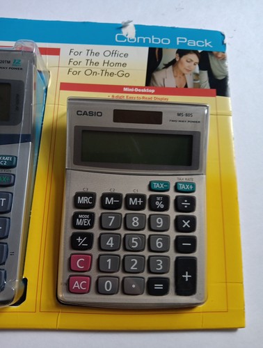 Casio Calculator Combo Pack Of 2, DF-320TM & MS-80S Home & Office NEW - Picture 3 of 4