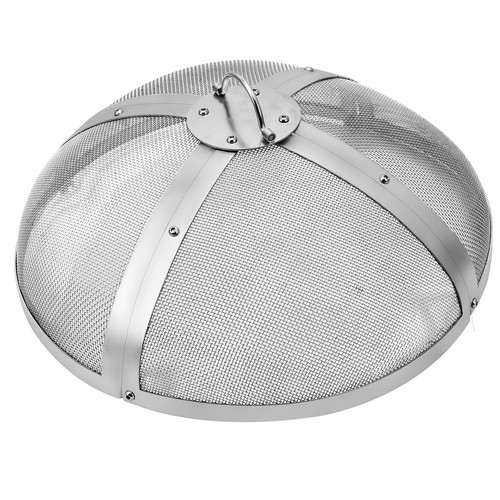VEVOR Pare-étincelle pour Foyer Brasero à Bois 508 mm Couvercle Rond Acier Inox - Imagen 10 de 12