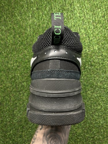 Taglia 8 G (8.5 US) - Gucci Flashtrek 'SEGA Black Leather' | PULITO | OTTIME CONDIZIONI! - Foto 10 di 17