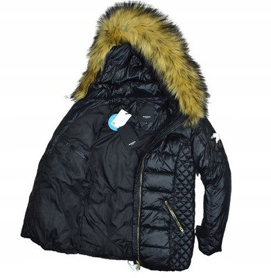 Rockandblue Daunenjacke mit Kunstpelz Shinny Black Eve 44
