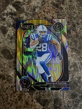 2024 Panini Select - Club Level Jonathan Taylor #271 Red & Yellow Shock Prizm