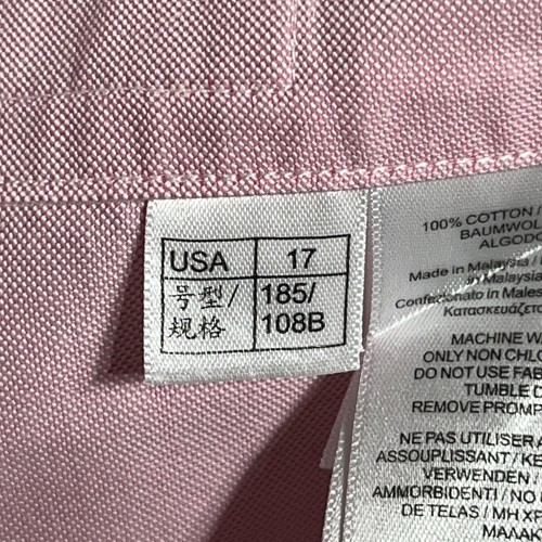 BROOKS BROTHERS Shirt Mens 17 - 33 1818 Classic The Original Polo Shirt Pink - Picture 4 of 8