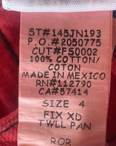 Neu mit Etikett True Religion Jeans rot Jugend 4 gerade Pattentaschen Y2K (110 $ UVP) - Bild 10 von 11