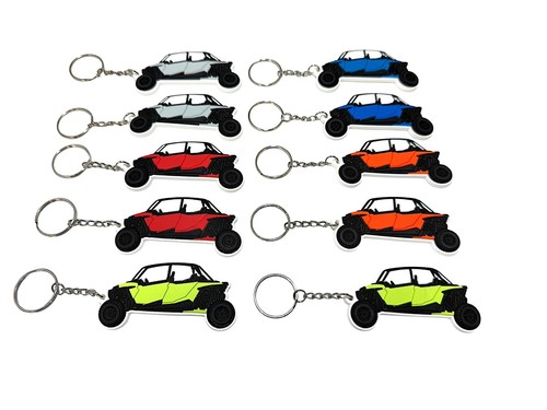 Custom Art Polaris RZZR 4 Seat XP1000 900 800 Turbo R  Keychains 10 Pack-Sale - Picture 1 of 3